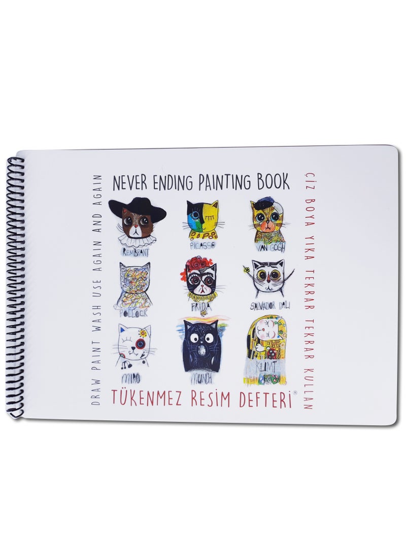 Funny Mat Washable Silicone Coloring Pads Notebooks and Mat Never Ending Large - Image 1