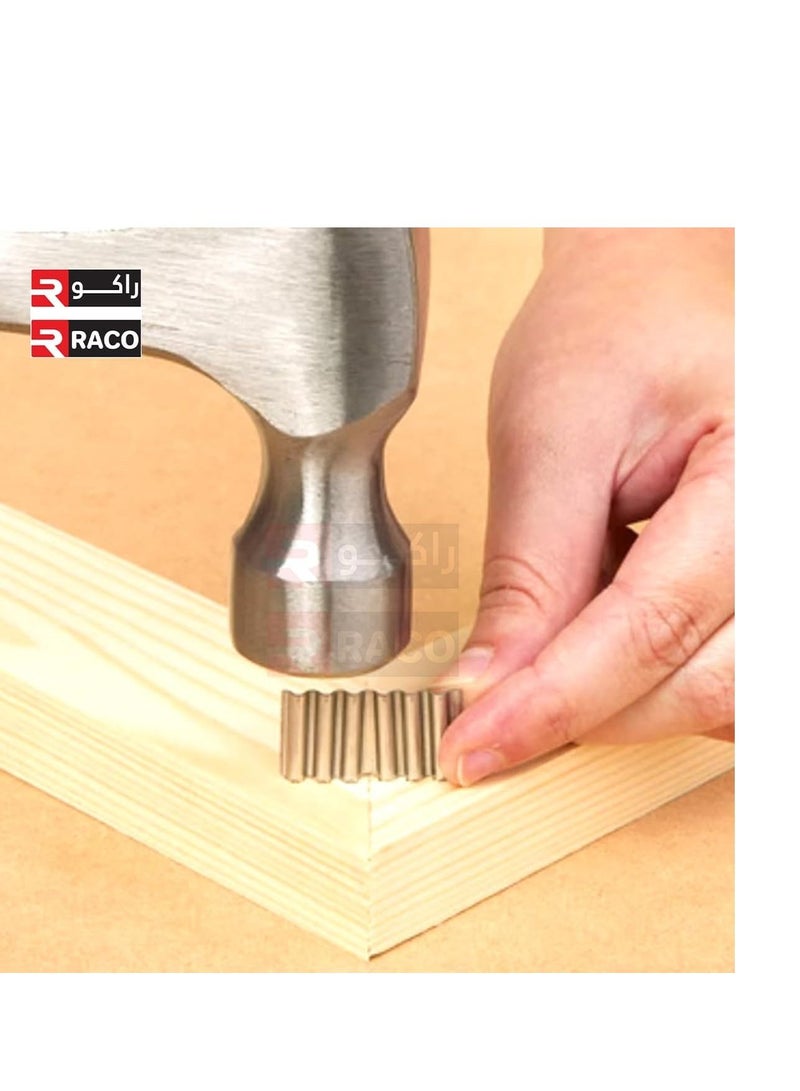 RACO RACO Corrugated Nail Fastners for Furniture Construction Cabinet Making Framing Woodworking Crates and Pallets 3/8 Inch, Pack of 50  - Image 2