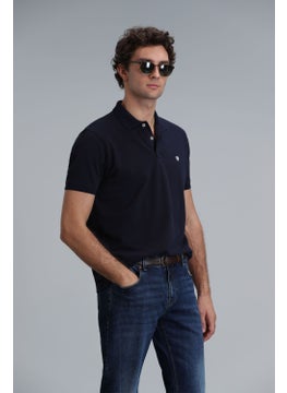 Lufian Men's Laon Smart Polo T-Shirt 111040164 Navy Blue  - Image 1