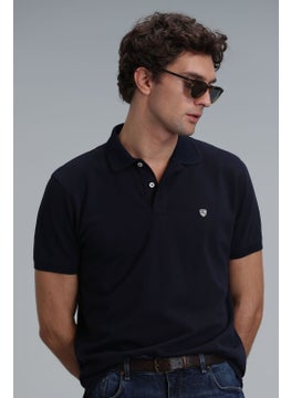 Lufian Men's Laon Smart Polo T-Shirt 111040164 Navy Blue  - Image 3