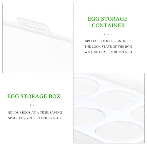 OUNONA Egg Holder Camping Egg Carrier: Plastic Eggs Storage Box Refrigerator Storage Container Eggs Carrier for Camping Picnic - Image 3