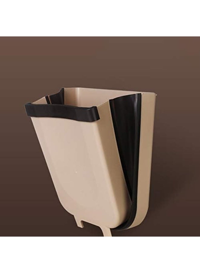 Portable Trash Can Brown/Black 25 x 18 x 22cm - Image 3