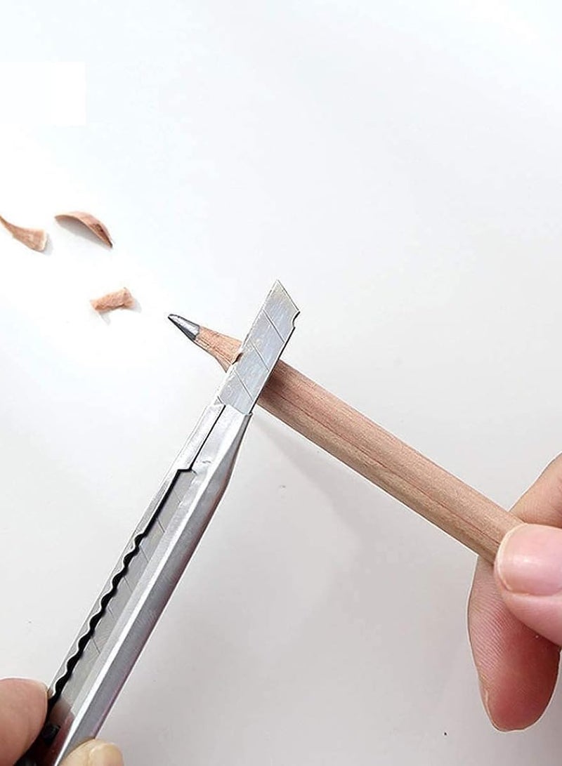 5 Pack Of 9mm Utility Knife, Vinyl Knife, Wallpaper Knife, Paper Knife for Office, Home, Arts, and Crafts  - Image 5
