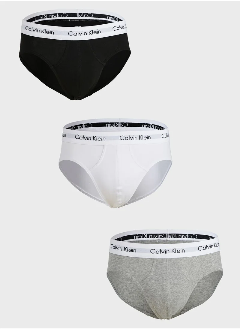 CALVIN KLEIN 3 Pack Logo Band Briefs
