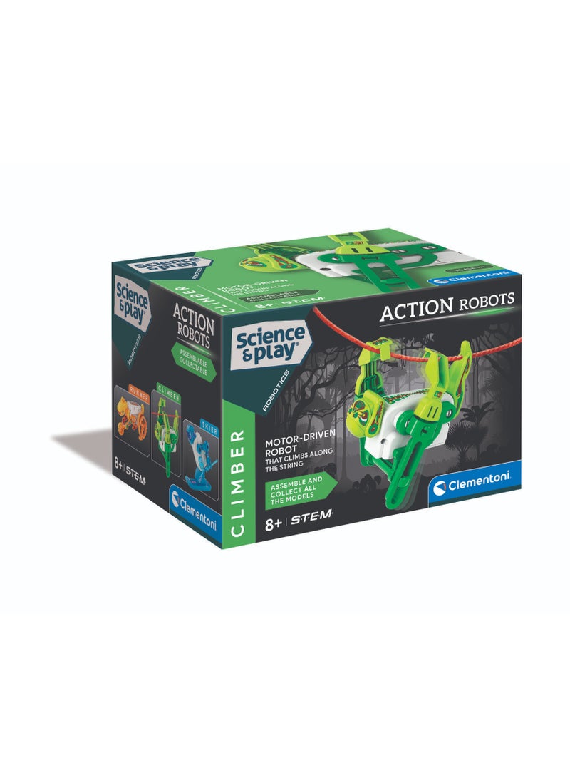 Clementoni Climber Action Robot, Battery Operated | Assemble the Robot | STEM Toys | Science Toys | Educational & Learning Toy | Gift for Kids and Science Lover - Image 1