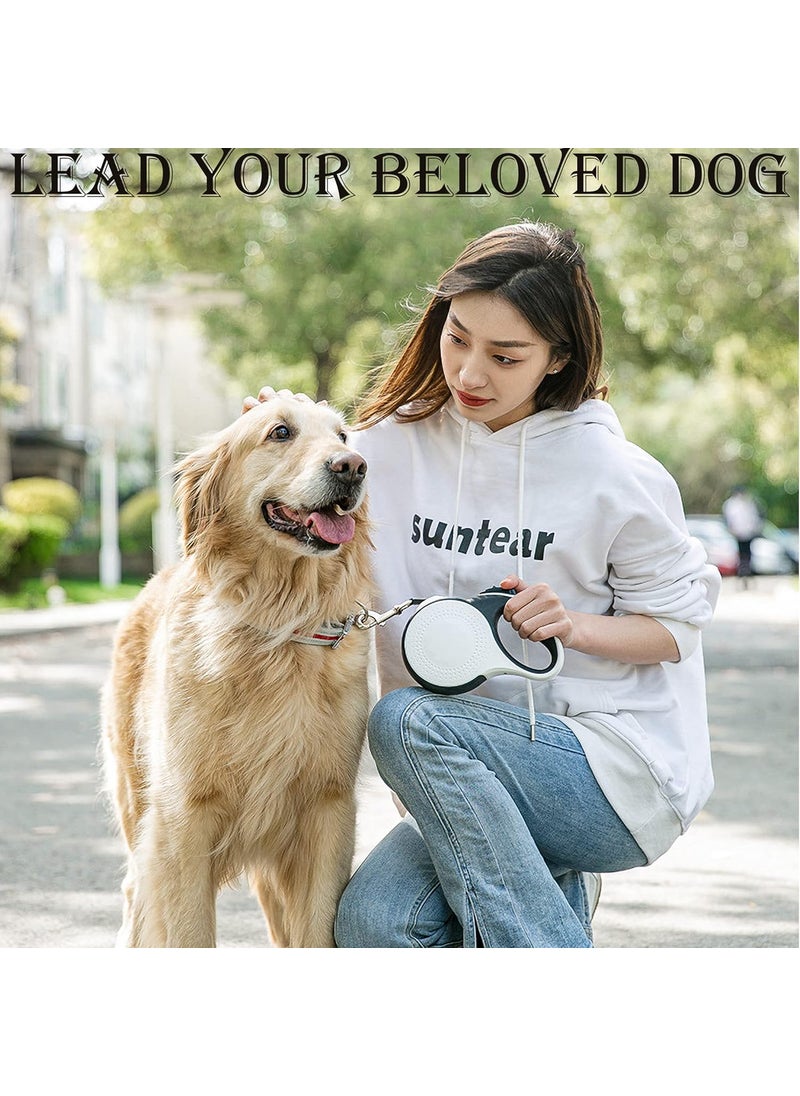 KEWAYO KEWAYO Retractable Dog Leash with LED Light  16FT Heavy Duty Pet Lead for Dogs Up to 50lbs  USB Rechargeable Flashlight for Night Walks  Safety  - Image 2