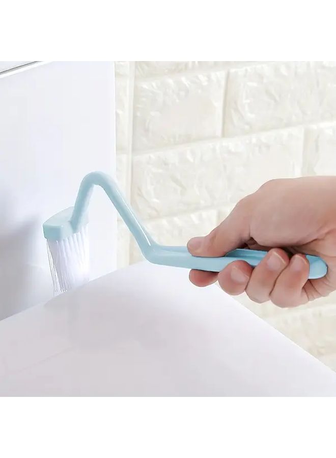 2 Pcs Curved Toilet Brush Set Long Handle Small Head No Dead Corners Mixed Color - Image 4