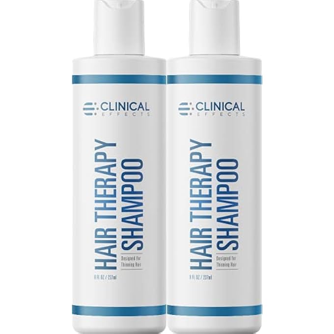 Clinical Effects : HAIR THERAPY SHAMPOO - HAIR GROWTH SHAMPOO - 8 FL OZ - 2 BOTTLES - ALL NATURAL, DHT BLOCKING WITH BIOTIN, ANAGAIN AND BAICAPIL - HAIR CARE AND HAIR LOSS SOLUTION FOR MEN AND WOMEN - Image 2