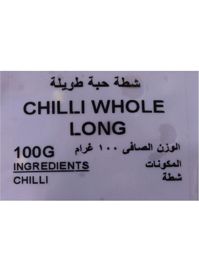 Natures Choice Chilli Whole 100G Long Green & Red