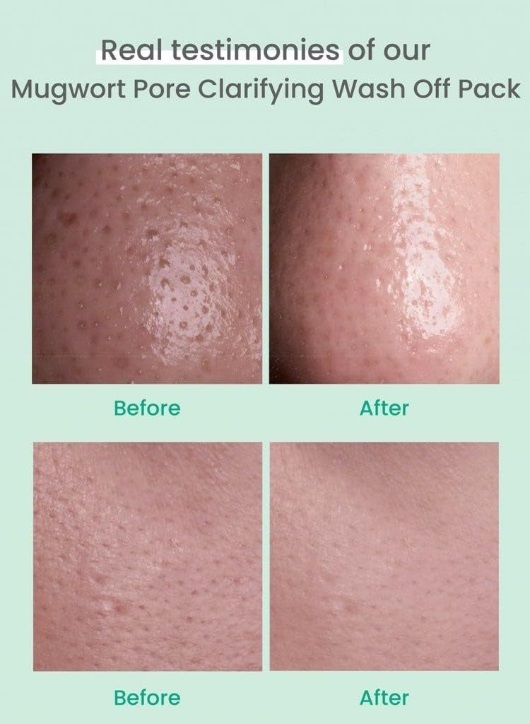 AXIS-Y Mugwort Pore Clarifying Wash Off Pack 100ml - Image 4