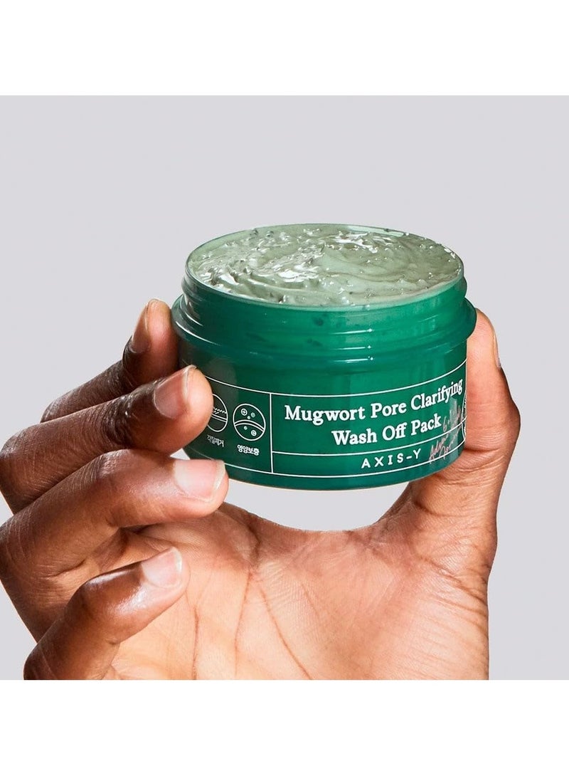 AXIS-Y Mugwort Pore Clarifying Wash Off Pack 100ml - Image 3