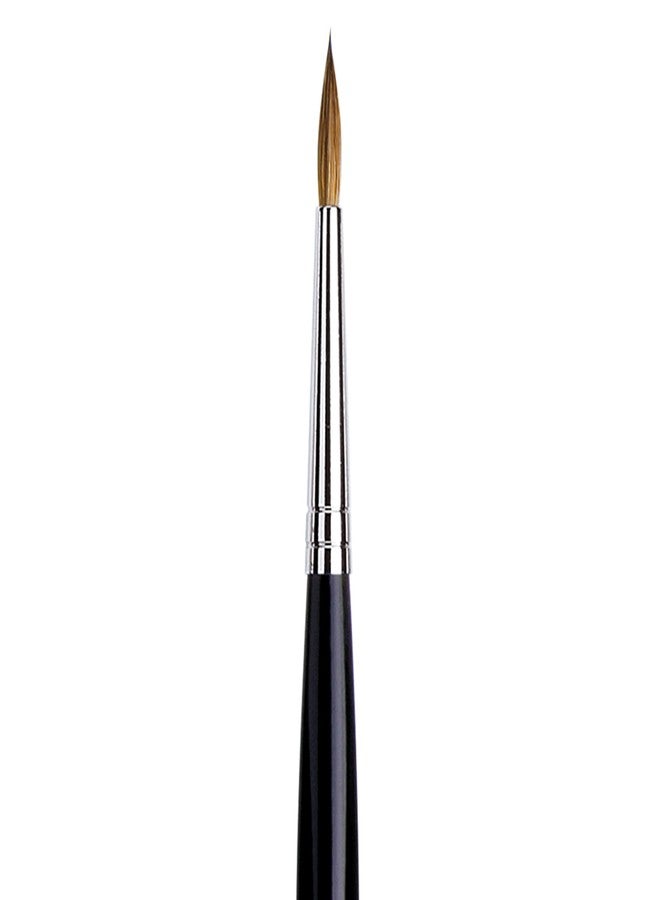 da Vinci Watercolor Series 35 Maestro Paint Brush, Round Long Taper Kolinsky Red Sable, Size 3 (35-03) - Image 3