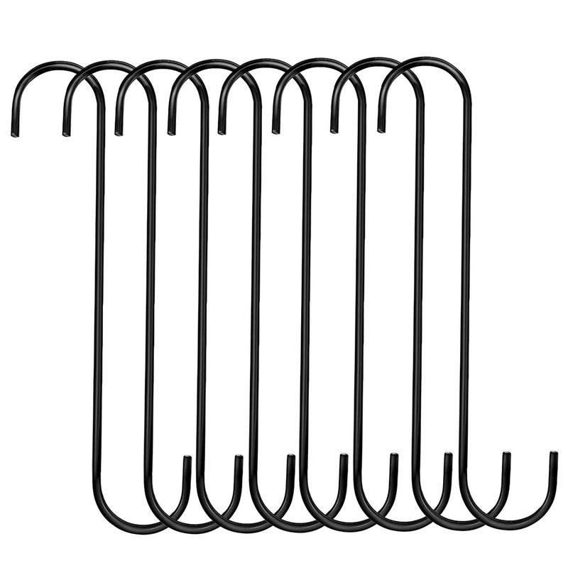 VYNTRIX Heavy Duty 10 inch Multipurpose S HookExtention Hook for Hanging PlantTree BranchBird FeederPots and Pans Closet Garden Pergola IndoorOutdoor Pack of 10 - Image 1