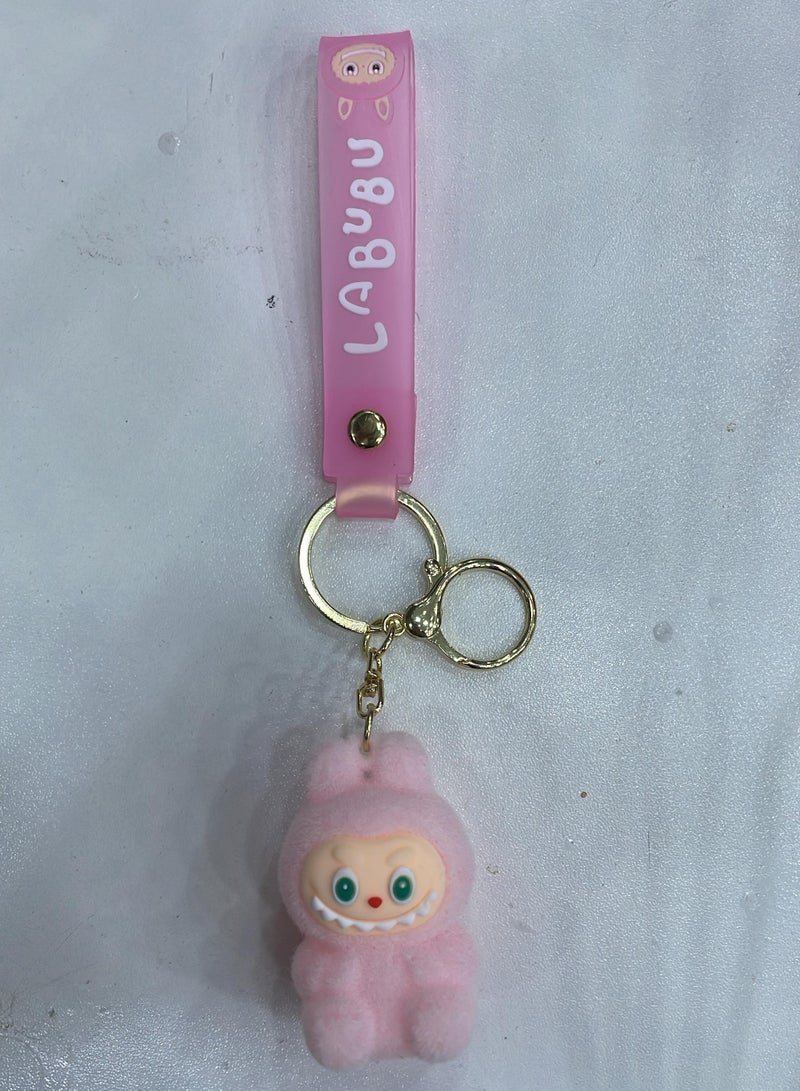 LABUBU Keychain For Women And Girls, Cute Labubu Doll Wristlet Accessories For Backpack Handbag Car Keys - Image 1