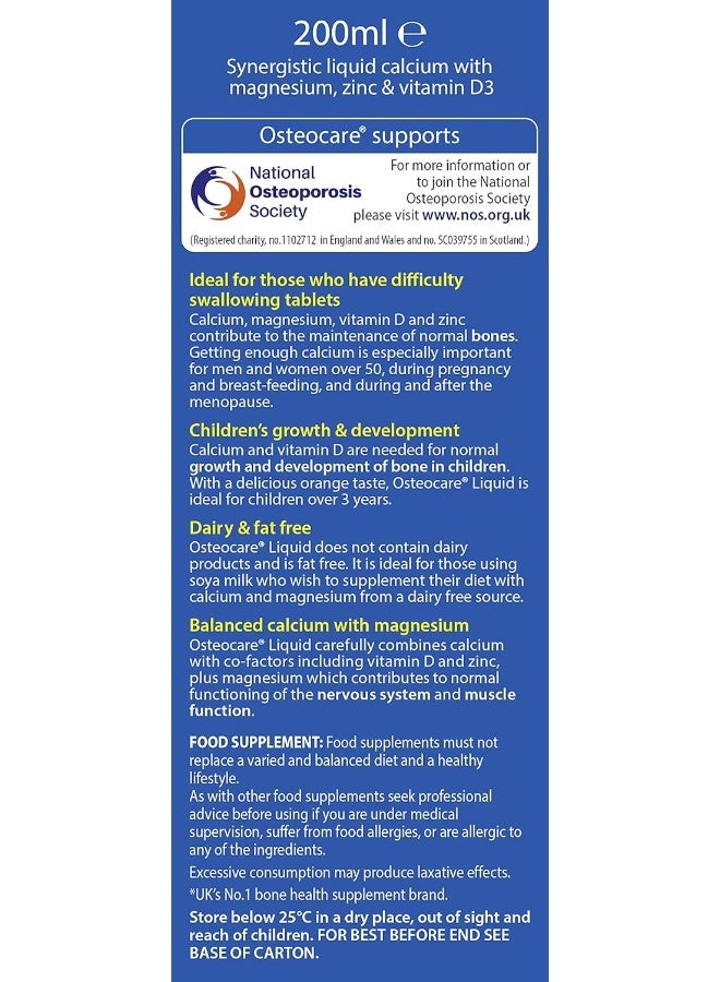 فيتابيوتيكس أوستيوكير سائل بنكهة البرتقال 200 مل - Image 4