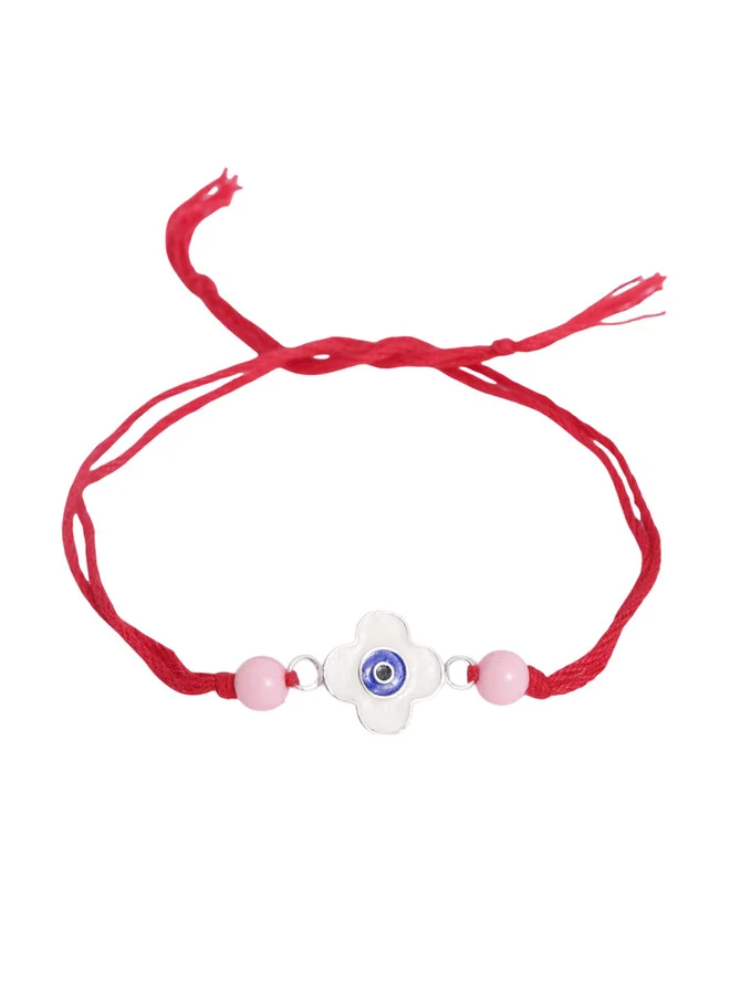 بونكيدز BONKIDS Kids 925 Silver Evil Eye Thread Rakhi