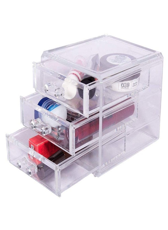 Homesmiths Cosmetic and Makeup Storage Organizer, Jewelery Display Box, Set of 3 with total 20 Compartments - Image 4