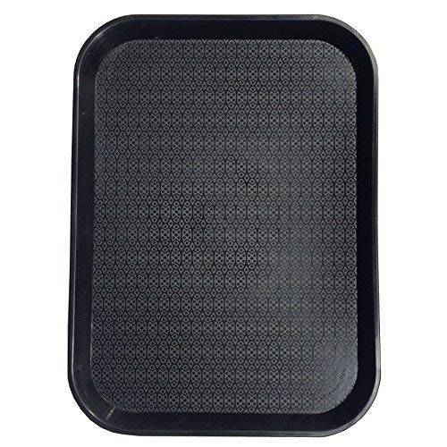 Everbuy Serving Tray Platter Rectangular Shape Trays for Drink Breakfast Tea Dinner Coffee Salad Food for Dinning Table Home Kitchen 11x14 Inches, Color- Black - Image 4