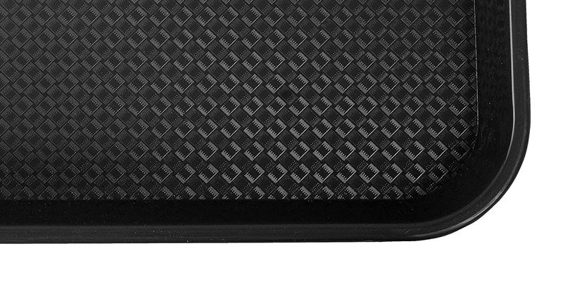 Everbuy Serving Tray Platter Rectangular Shape Trays for Drink Breakfast Tea Dinner Coffee Salad Food for Dinning Table Home Kitchen 11x14 Inches, Color- Black - Image 5
