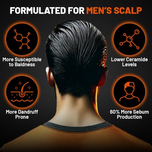 Hivado Daily Detox Shampoo for Men - Anti-Dandruff, Itchy & Flaky Scalp Relief - Fights Build-Up, Dirt, Oil, Hard Water - Tea Tree, Charcoal, Peppermint & Coconut Oil - Sulfate-Free, 250ml - Image 4