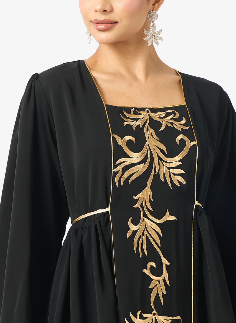 hayas closet Puff Sleeve Button Detailed Dress - Image 3