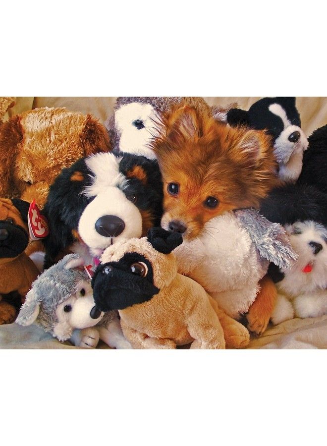 Springbok S 400 Piece Family Jigsaw Puzzle Playtime Puppies Made In Usa - Image 1