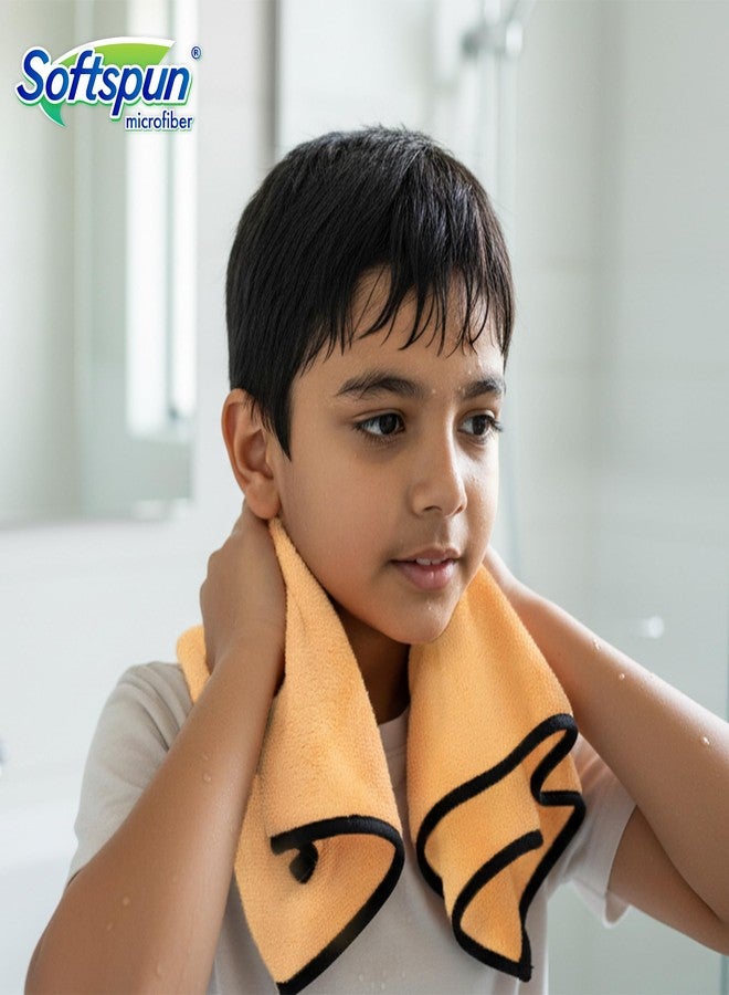 SOFTSPUN Microfiber Baby Hand & Face Towel 2 Pcs 280 GSM 40X60 Beige | Super Soft & Silky for Hand, Face, Body - Hypoallergenic Sensitive Skin Wipes & Washcloths - Image 5