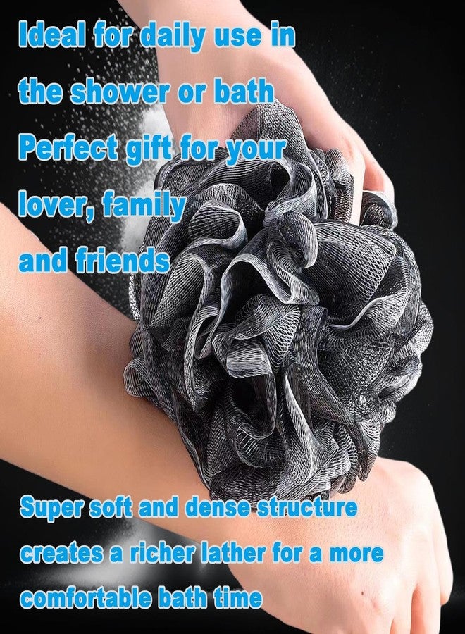 GXBTOPGO Black Bath Shower Loofah Exfoliating Body Back Scrubber Sponge for Women Men 60g (1 Pack) - Image 5