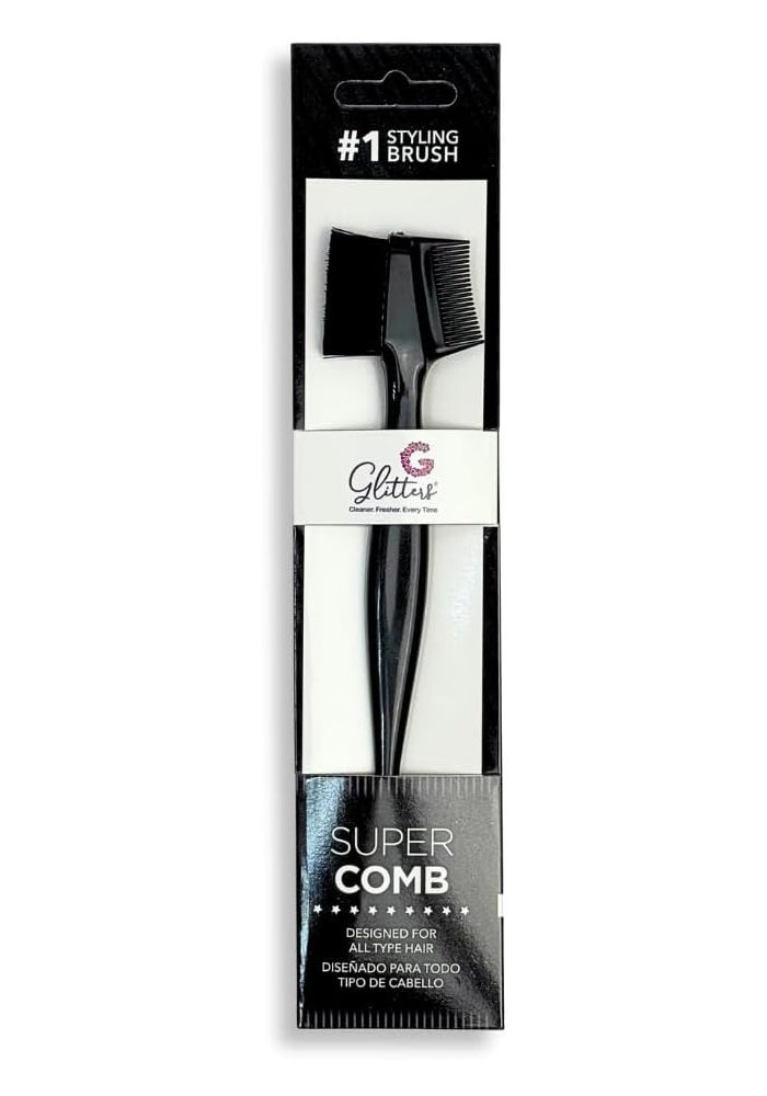 Glitters Super Comb Hair Dye Brush - Professional Tinting Tool with Teasing Comb - Image 1