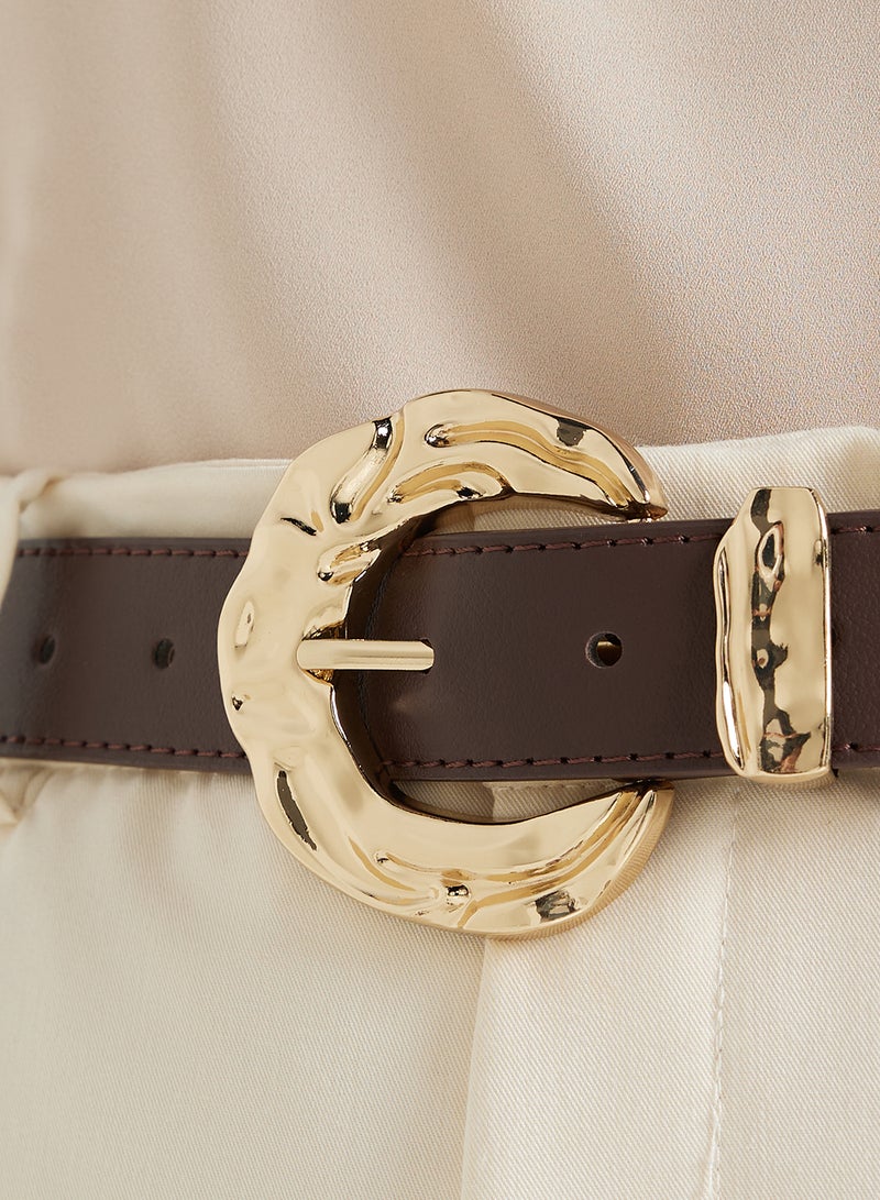 Ginger Ladies Belt With Gold Buckle  - Image 4