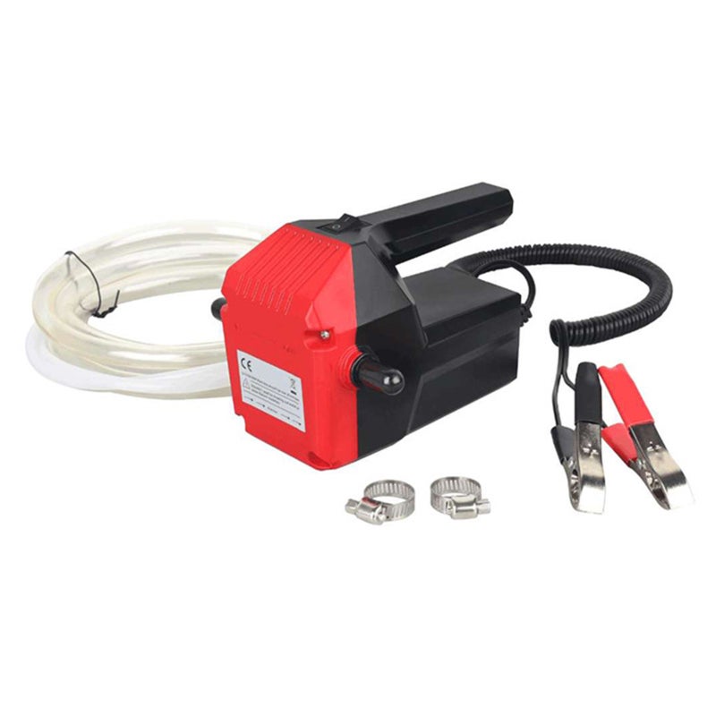 Oil Transfer Pump: Red, 12 Hours Continuous Operation, High Flow Rate - Wide Compatibility Oil Extractor Pump for Cars, Motorcycles, Industrial & Medical Equipment - Image 1