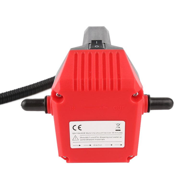 Oil Transfer Pump: Red, 12 Hours Continuous Operation, High Flow Rate - Wide Compatibility Oil Extractor Pump for Cars, Motorcycles, Industrial & Medical Equipment - Image 3