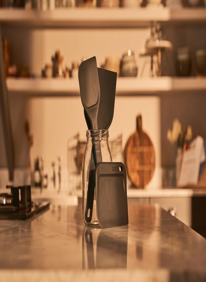 أوني مجموعة أدوات عجين أوني - مجموعة من 3 أدوات لتحضير العجين، أدوات مطبخ لصنع الخبز، أدوات صنع العجين، مكشطة، ملعقة مسطحة، وملعقة خلط - Image 2