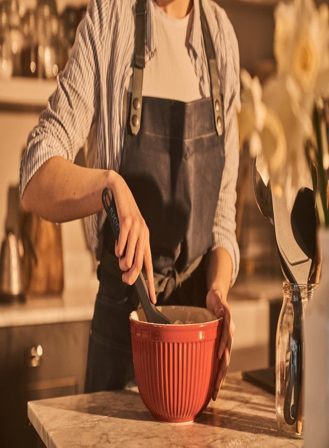 أوني مجموعة أدوات عجين أوني - مجموعة من 3 أدوات لتحضير العجين، أدوات مطبخ لصنع الخبز، أدوات صنع العجين، مكشطة، ملعقة مسطحة، وملعقة خلط - Image 4