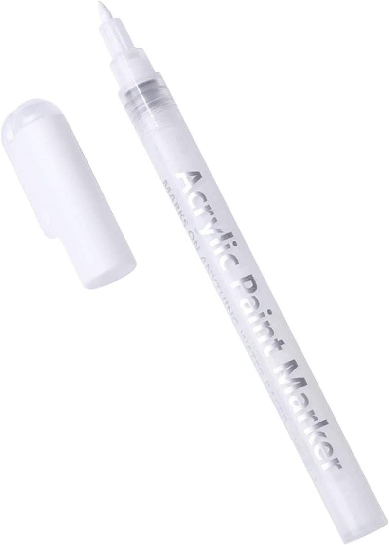 IMGDD Nail Polish Pens Quick Dry, 1 PCS Nail Art Pen, Nail Art Markers, Acrylic Paint Pens, Nail Pencil, DIY Drawing Painting Liner Pen, Nail Design for Nails DIY French Manicure (White) - Image 1