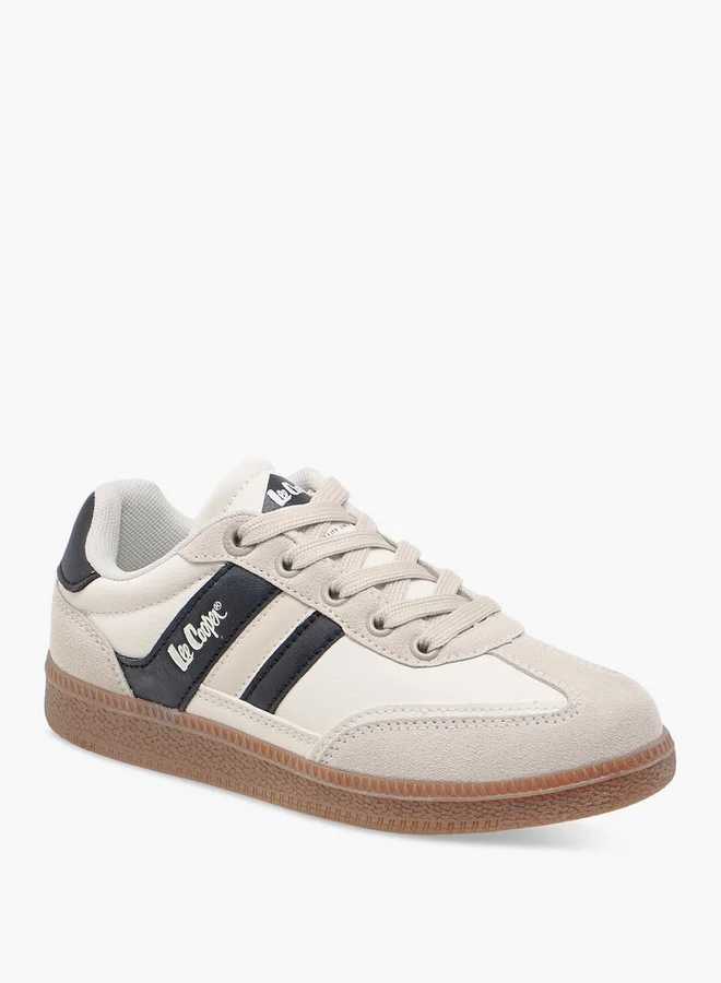 Lee Cooper Boys' Panelled Lace-Up Sneakers