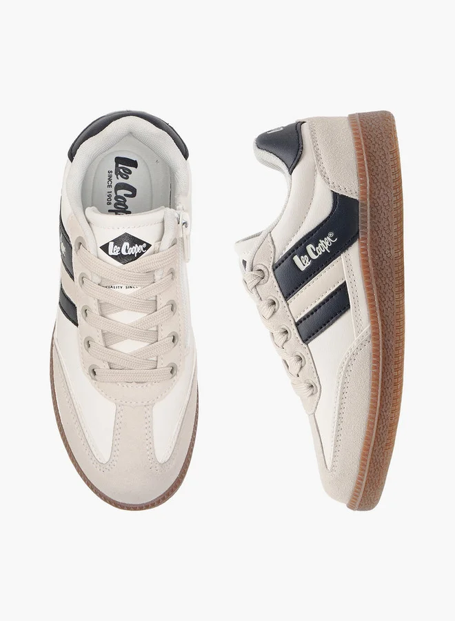 Lee Cooper Boys' Panelled Lace-Up Sneakers