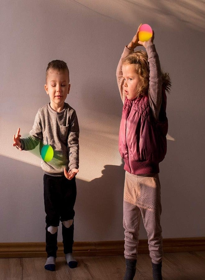 Promote Trader Pack of 2 Big Crazy Balls Bouncy Balls for Kids Bouncing Balls Edu-Sports (Size- 80 mm Diameter)| Multi Color - Image 4