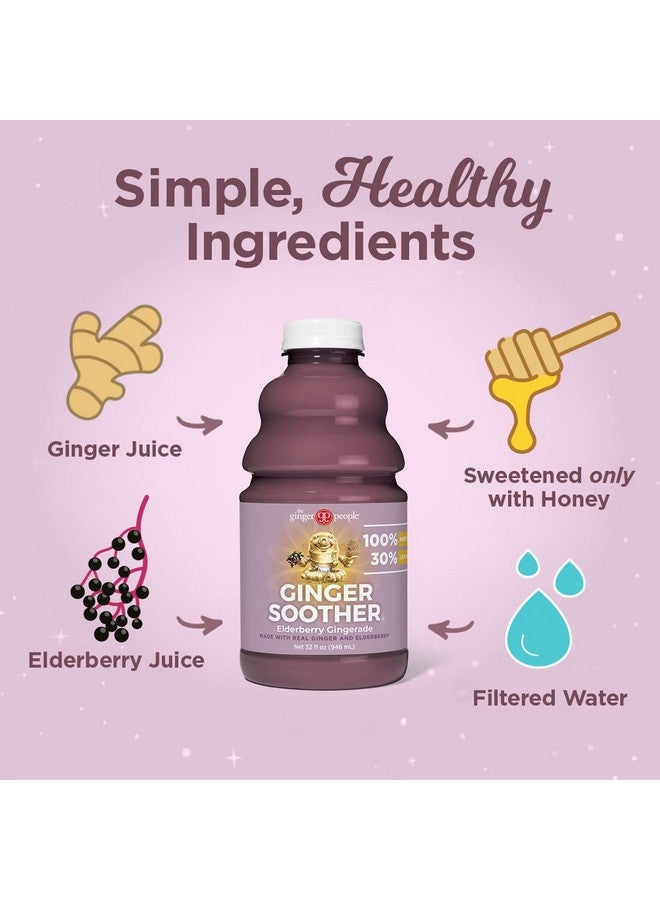 The Ginger People Elderberry Gingerade Ginger Soother by The Ginger People - Immune Health, Elderberry Ginger Flavor, Premium Quality Elderberry Juice, Single - 32 Oz (Pack of 1) - Image 3