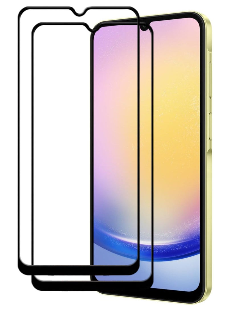 ACLIX 2 Pieces Antistatic ESD Dustproof Premium Quality High Definition Tempered Glass Screen Protector Designed For Samsung Galaxy A25 - Image 1