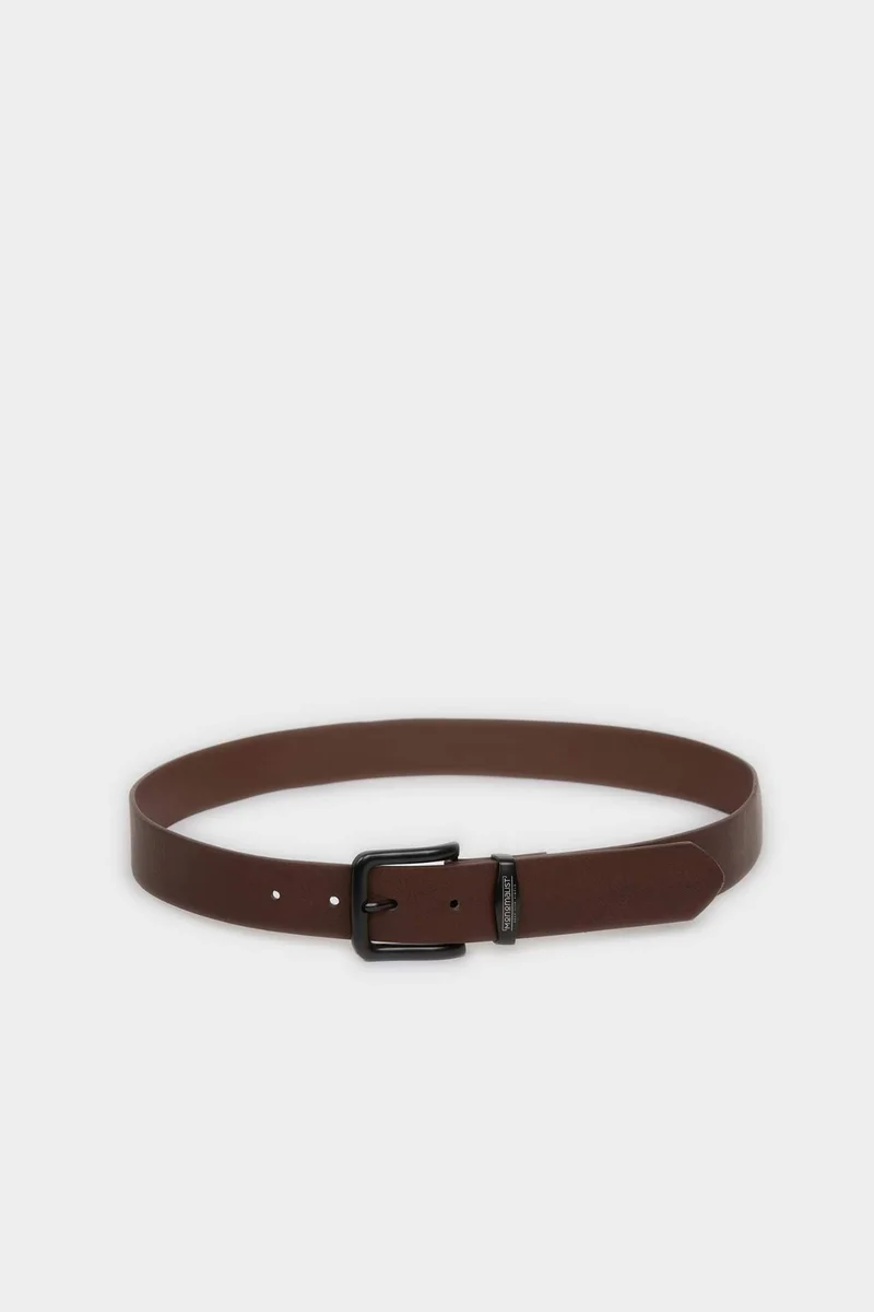 DeFacto Man Rectangle Clasp Faux Leather