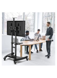 Generic Premium Heights adjustment Tv stand Up To 1220mm 2130mm TV stand with wheels for 32 to 70 inch LED,LCD Led Flat& curved Tvs,Height Aadjustable tv cart  - Image 3