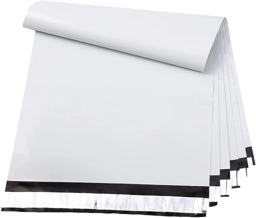 Metronic Poly Mailers 24x24 100PC White, Extra Large Shipping Bags Mailing Envelopes with Strong Adhesive, 2.5Mil Thick Mailers Poly Bags for Shipping, Mailing Bag Packaging Bag for Small Business - Image 1