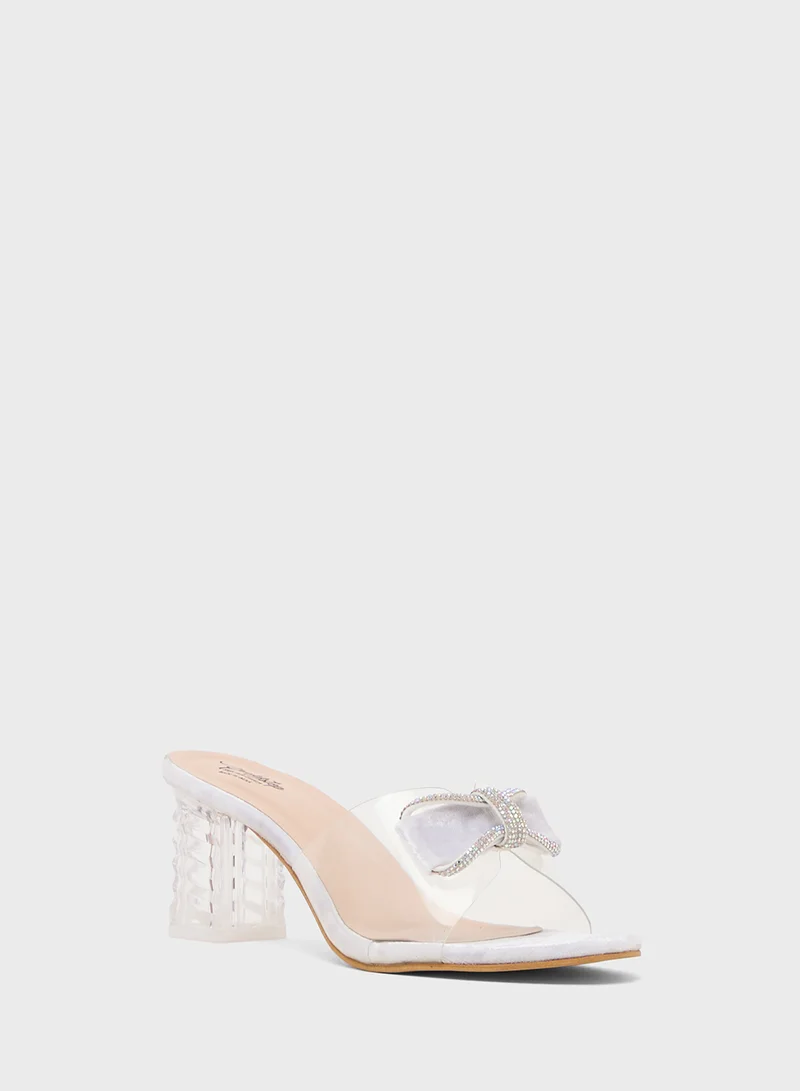 بيتك ستيبس High Heeled Sandal With Bow