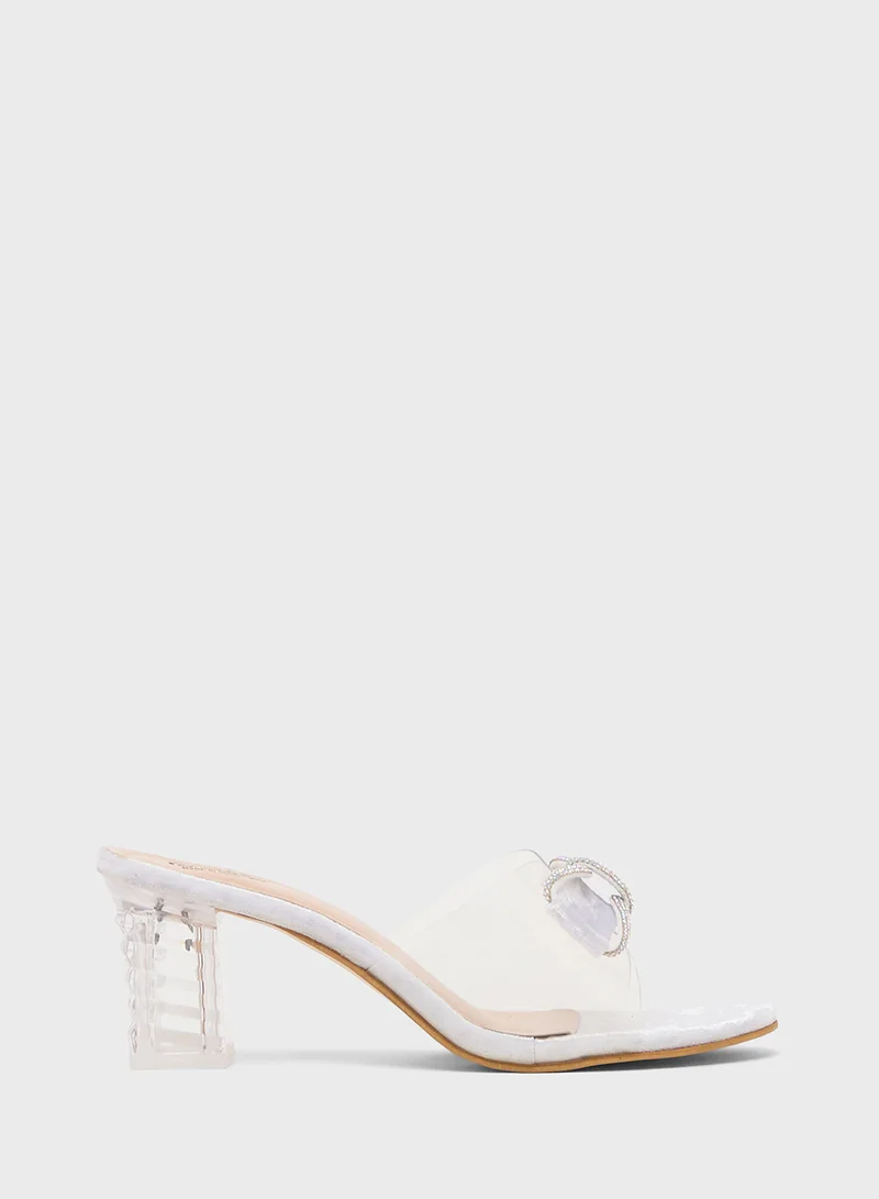 بيتك ستيبس High Heeled Sandal With Bow