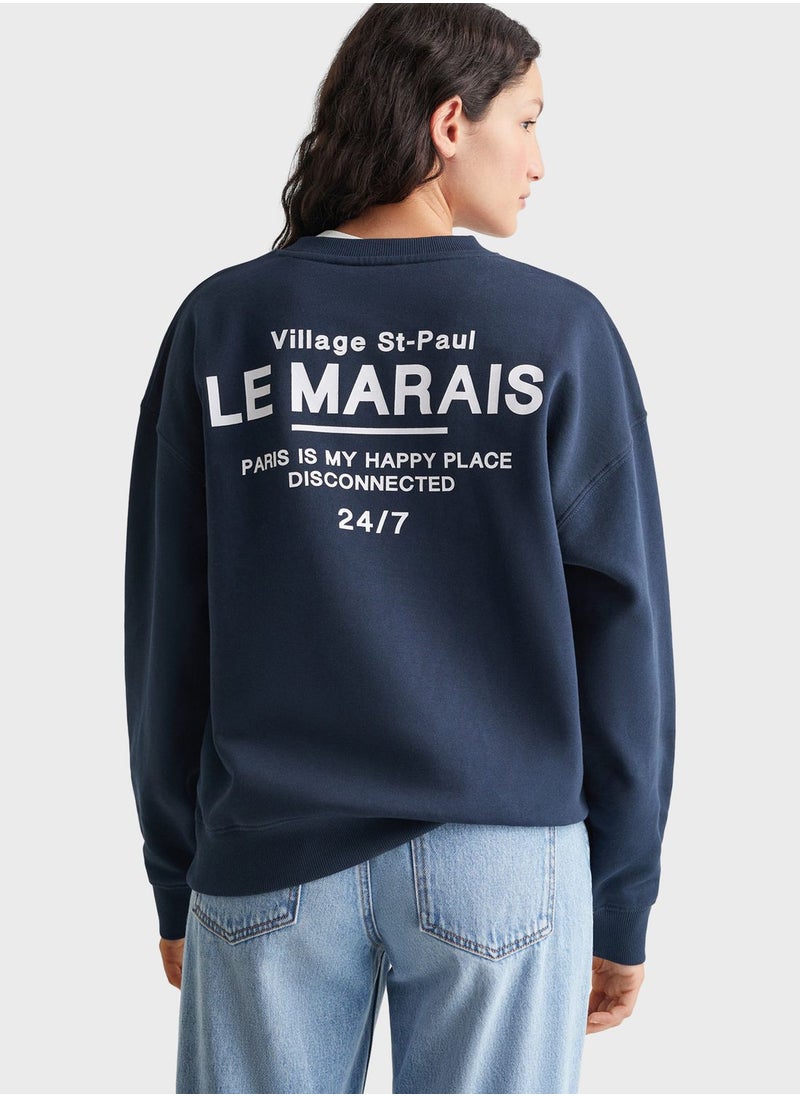 MANGO - Youth Text Sweatshirt - Image 1