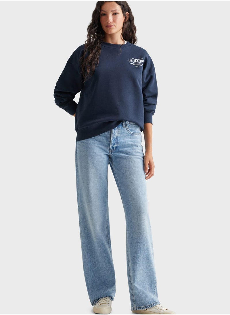 MANGO - Youth Text Sweatshirt - Image 1