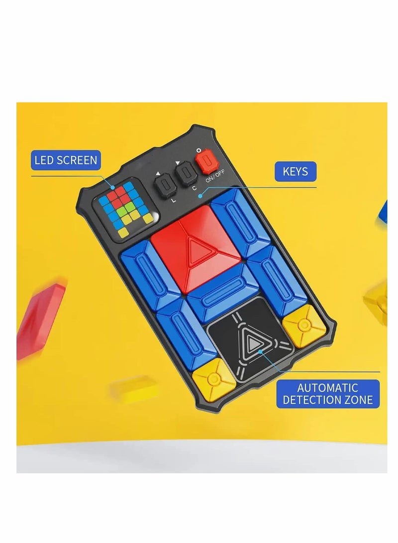 SYOSI Super Slide Brain Games, 500+ Levelled UP Challenges Brain Teaser Puzzles, Interactive Fidget Toys Handheld Games Console, Learning Education Travel STEM Toys, Birthday Gifts for All Ages - Image 1