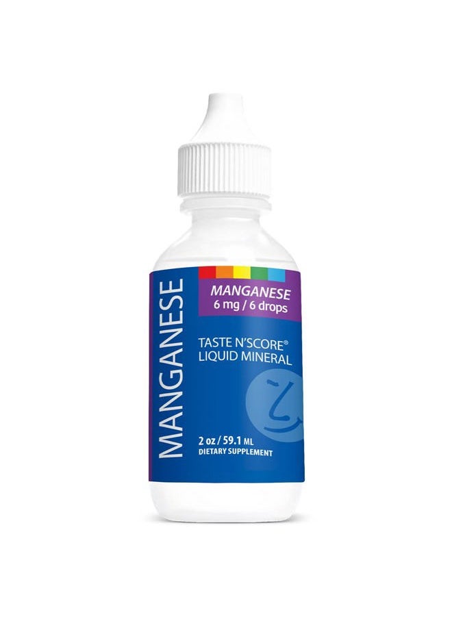 SENSEable Supplements Taste N' Score Manganese Liquid Ionic Mineral Supplement; 100% Pure; 6 mg; 118 Servings  - Image 1
