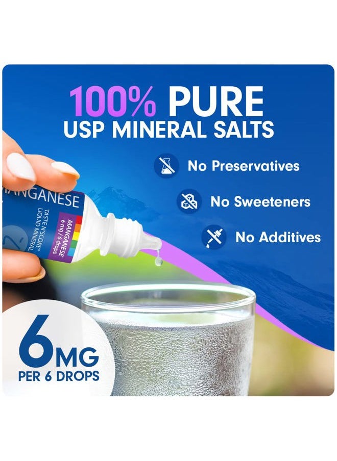 SENSEable Supplements Taste N' Score Manganese Liquid Ionic Mineral Supplement; 100% Pure; 6 mg; 118 Servings  - Image 5